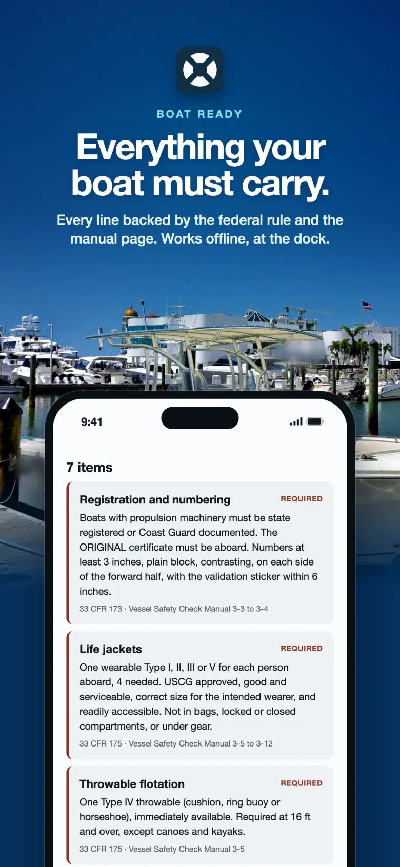 Boat Ready, screen 1 of 3