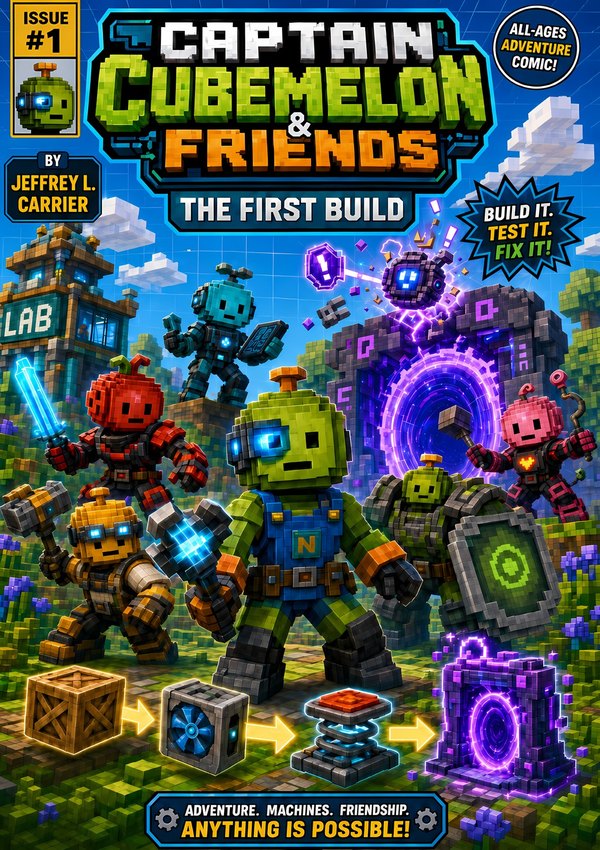 Cover of Captain Cubemelon and Friends, Issue One, The First Build